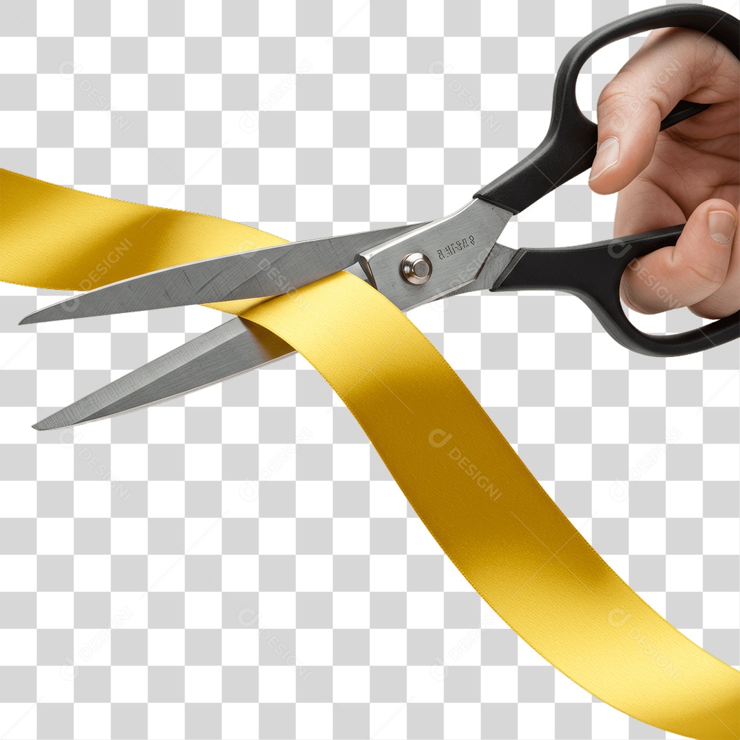 Fita Sendo Cortada PNG Transparente