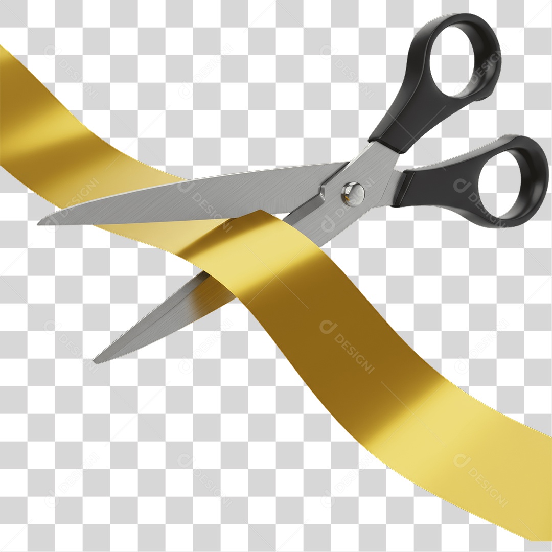 Fita Sendo Cortada PNG Transparente