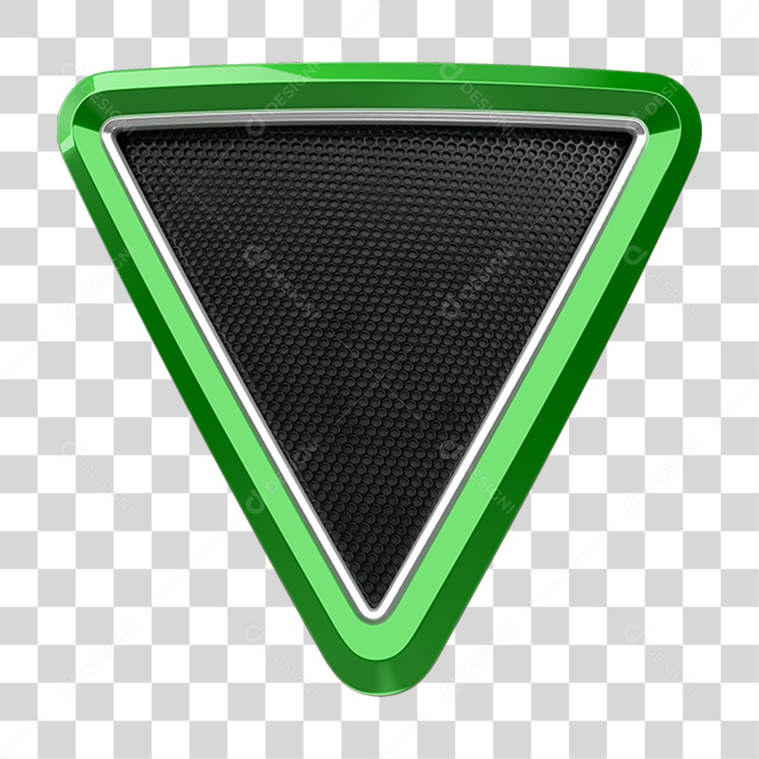 Elemento 3D Placa Escudo PNG Transparente