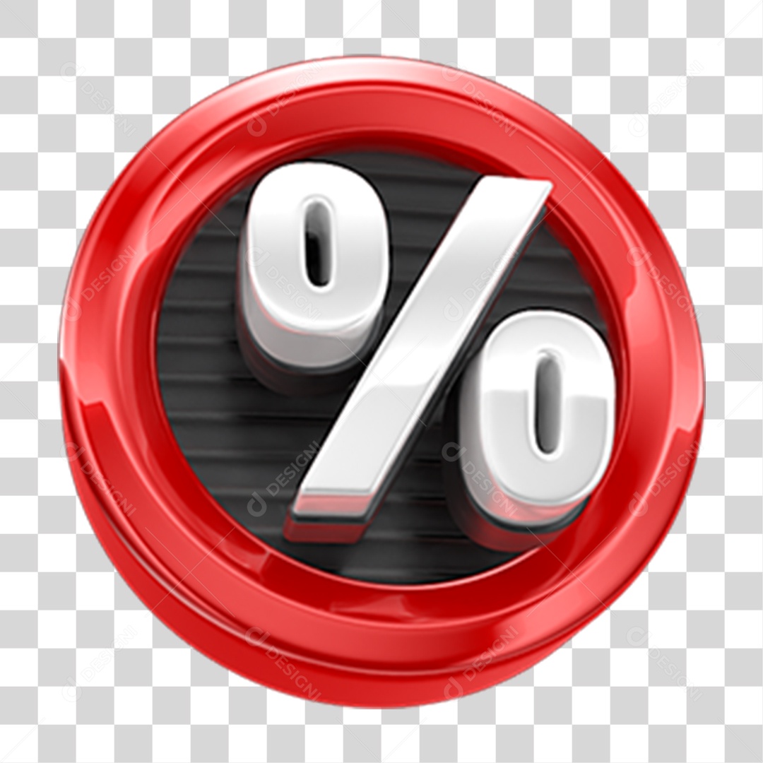 Símbolo de Porcentagem PNG Transparente