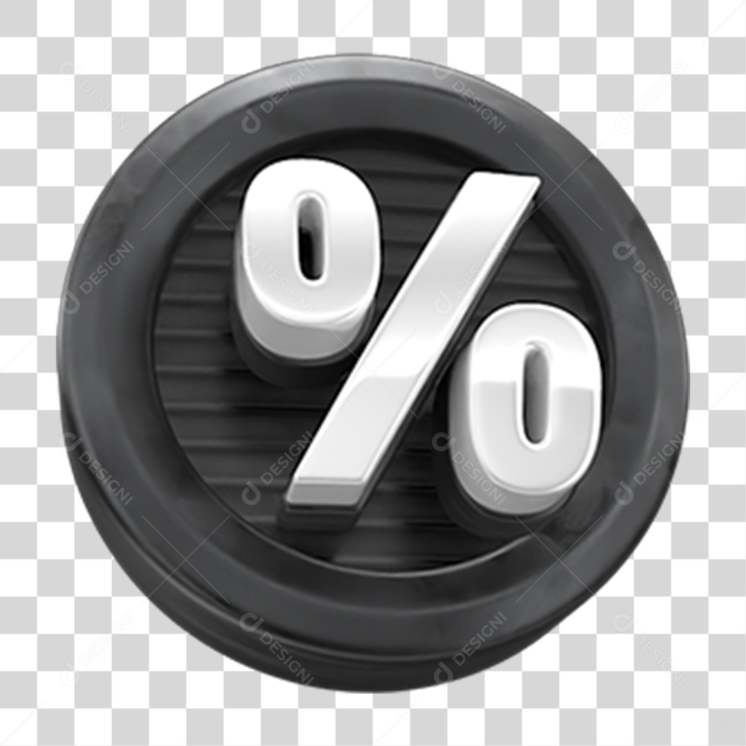 Símbolo de Porcentagem PNG Transparente