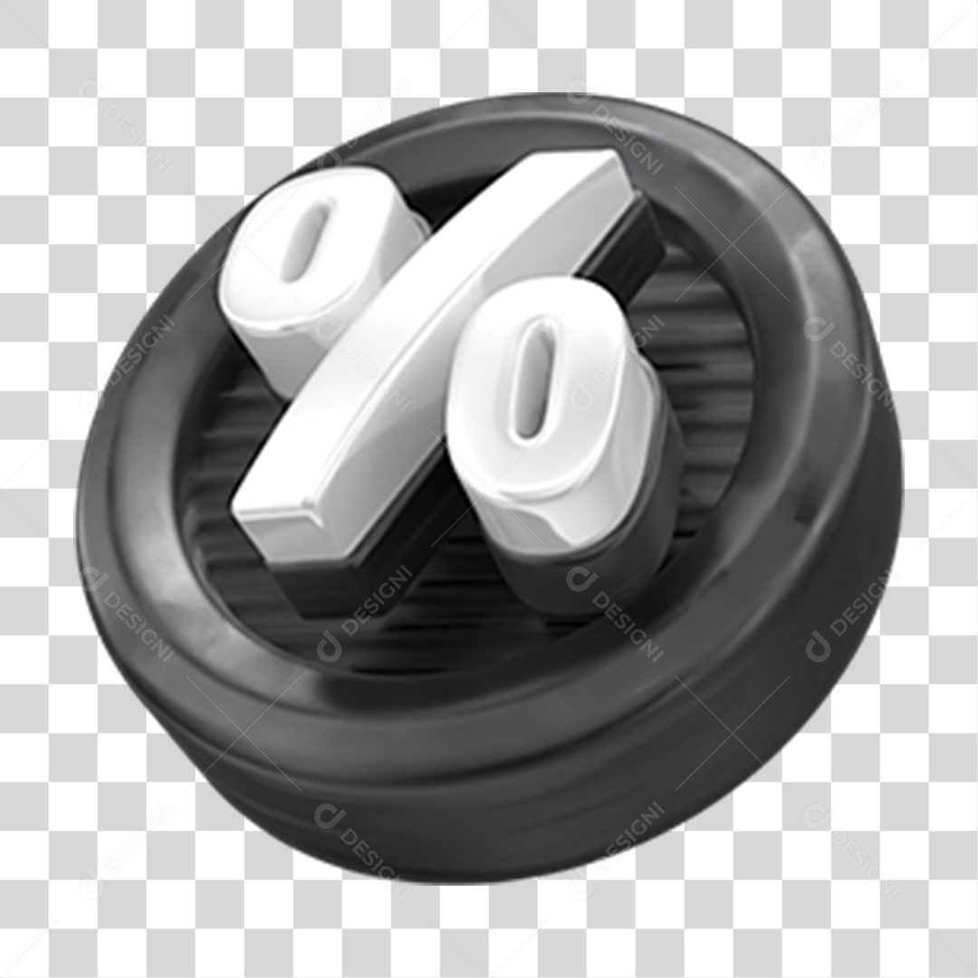 Símbolo de Porcentagem PNG Transparente