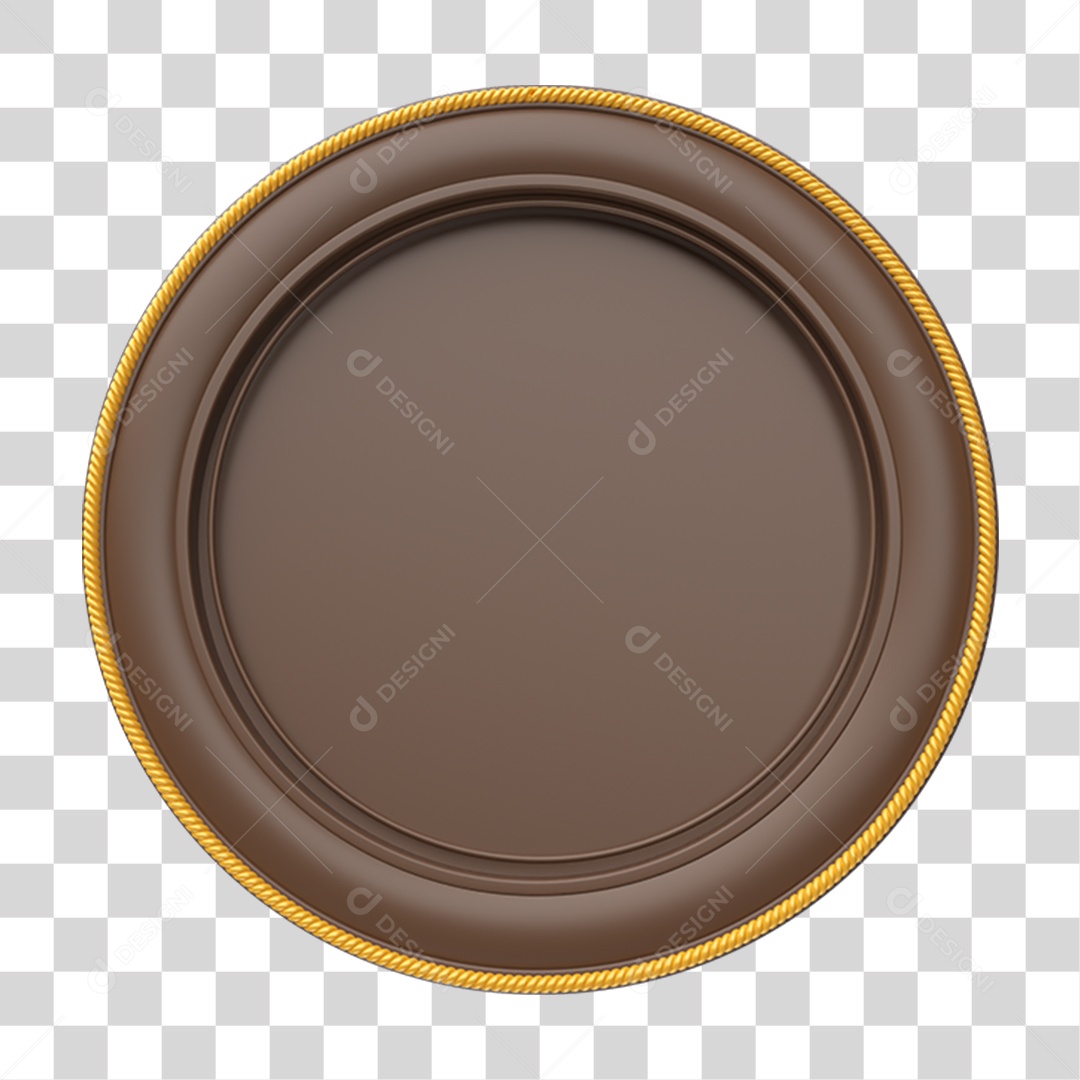 Placa Redonda PNG Transparente