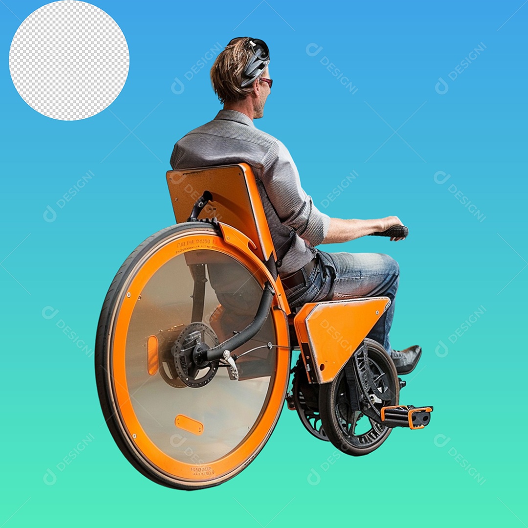 Elemento Cadeira de Rodas para Composição PSD