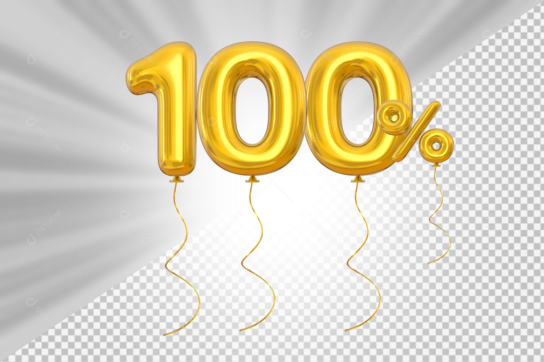 Elemento 3D Amarelo 100% Para Composição PSD