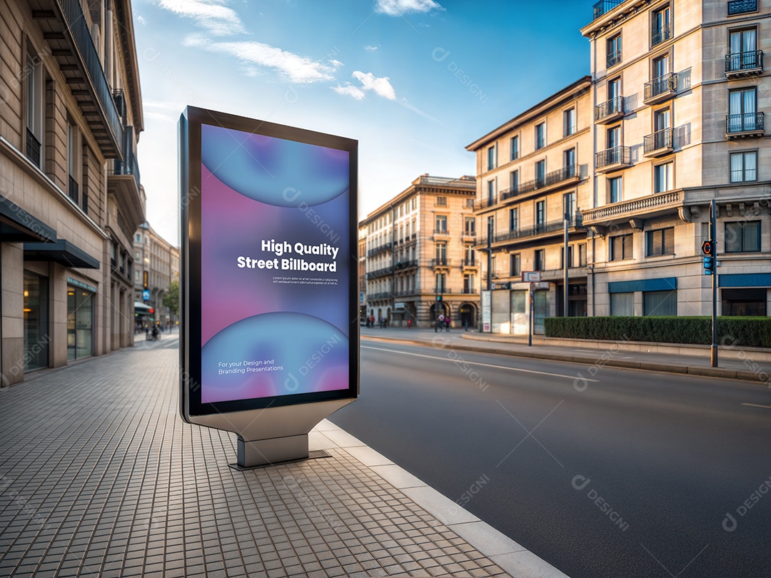Outdoor Publicitário PSD Editável Mockup