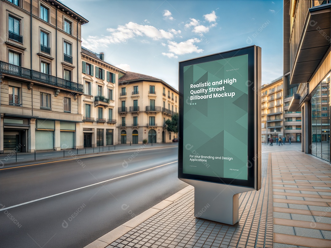 Outdoor Publicitário PSD Editável Mockup