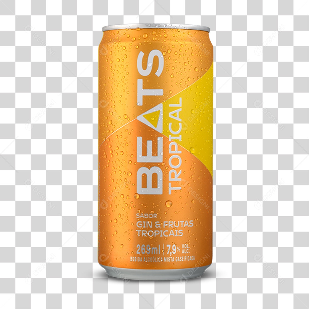 Lata de Cerveja Beats PNG Transparente