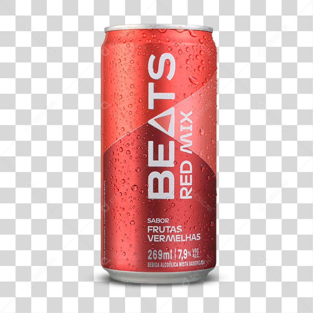 Lata de Cerveja Beats PNG Transparente