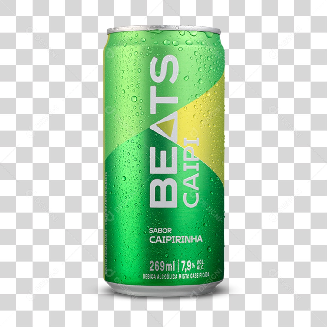 Lata de Cerveja Beats PNG Transparente