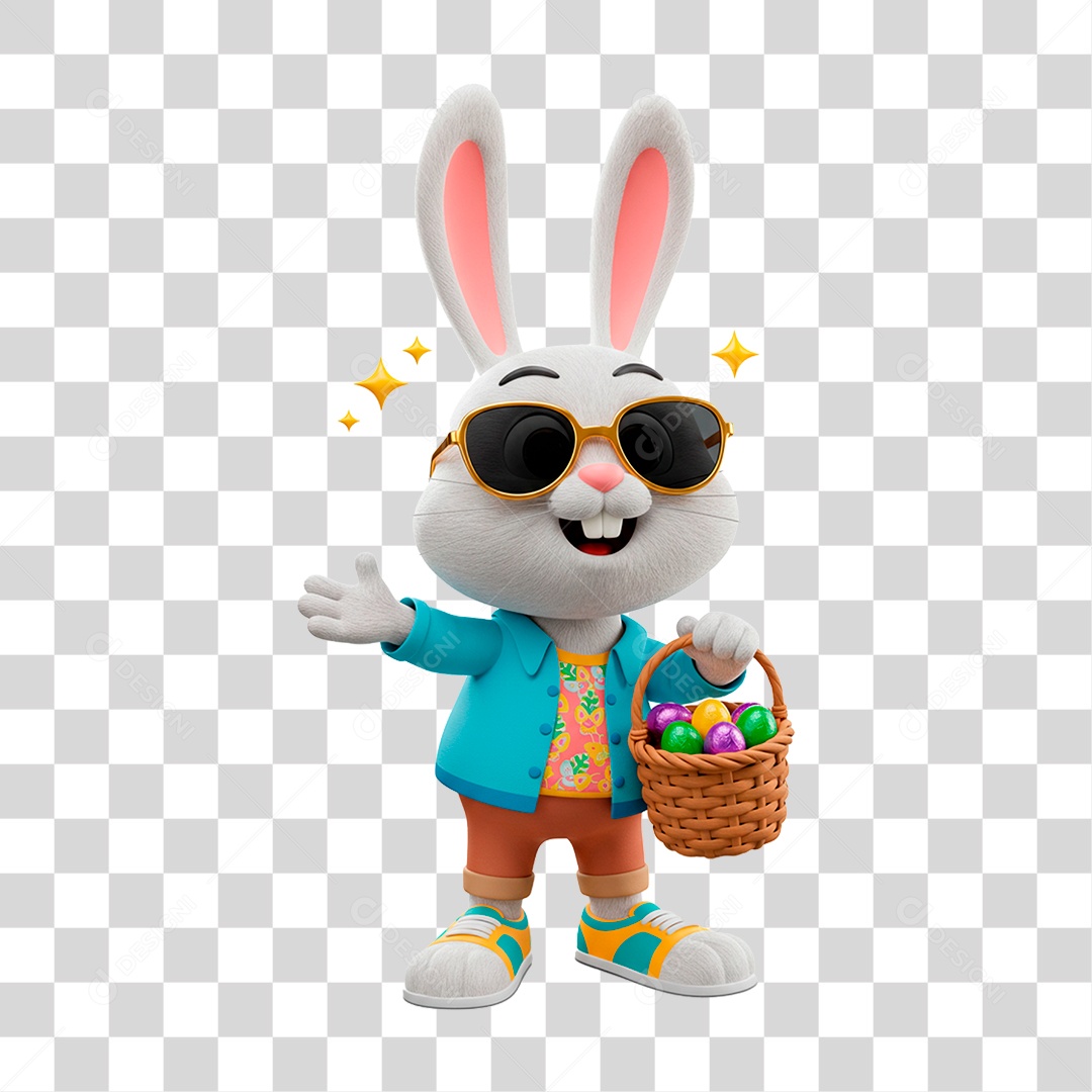 Coelho da Páscoa PNG Transparente
