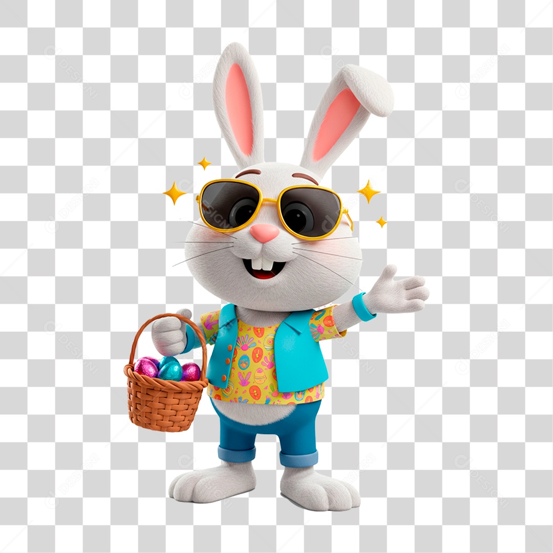 Coelho da Páscoa PNG Transparente