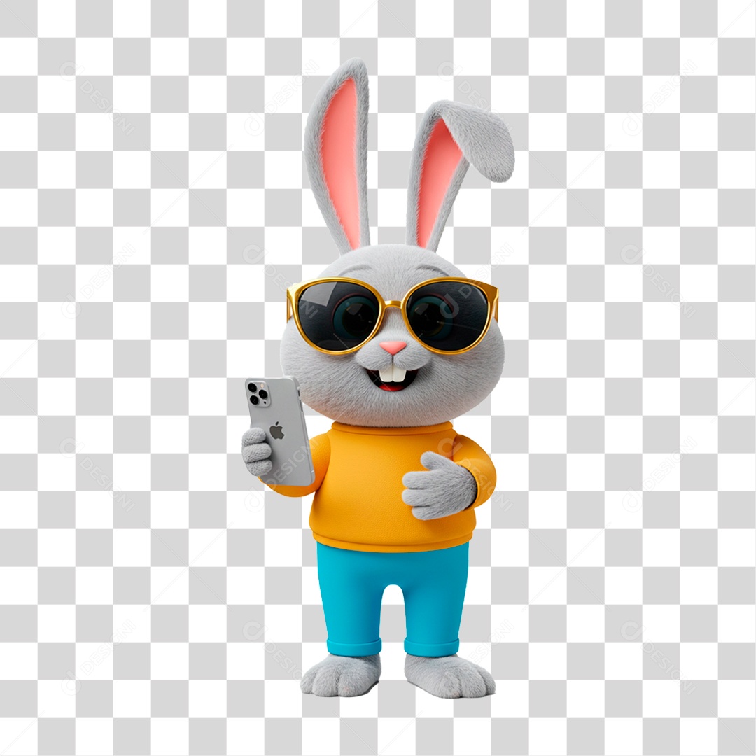 Coelho da Páscoa PNG Transparente