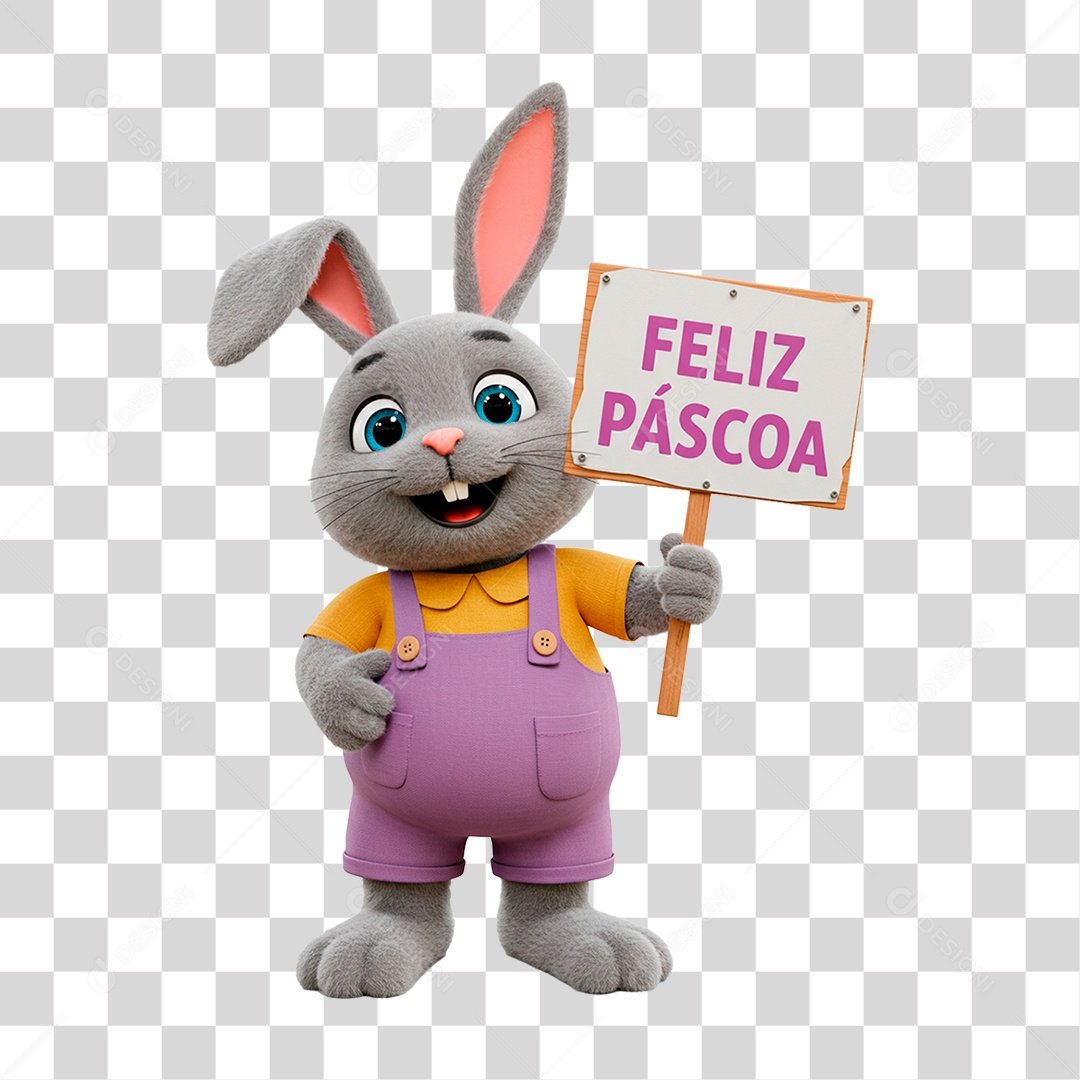 Coelho da Páscoa PNG Transparente