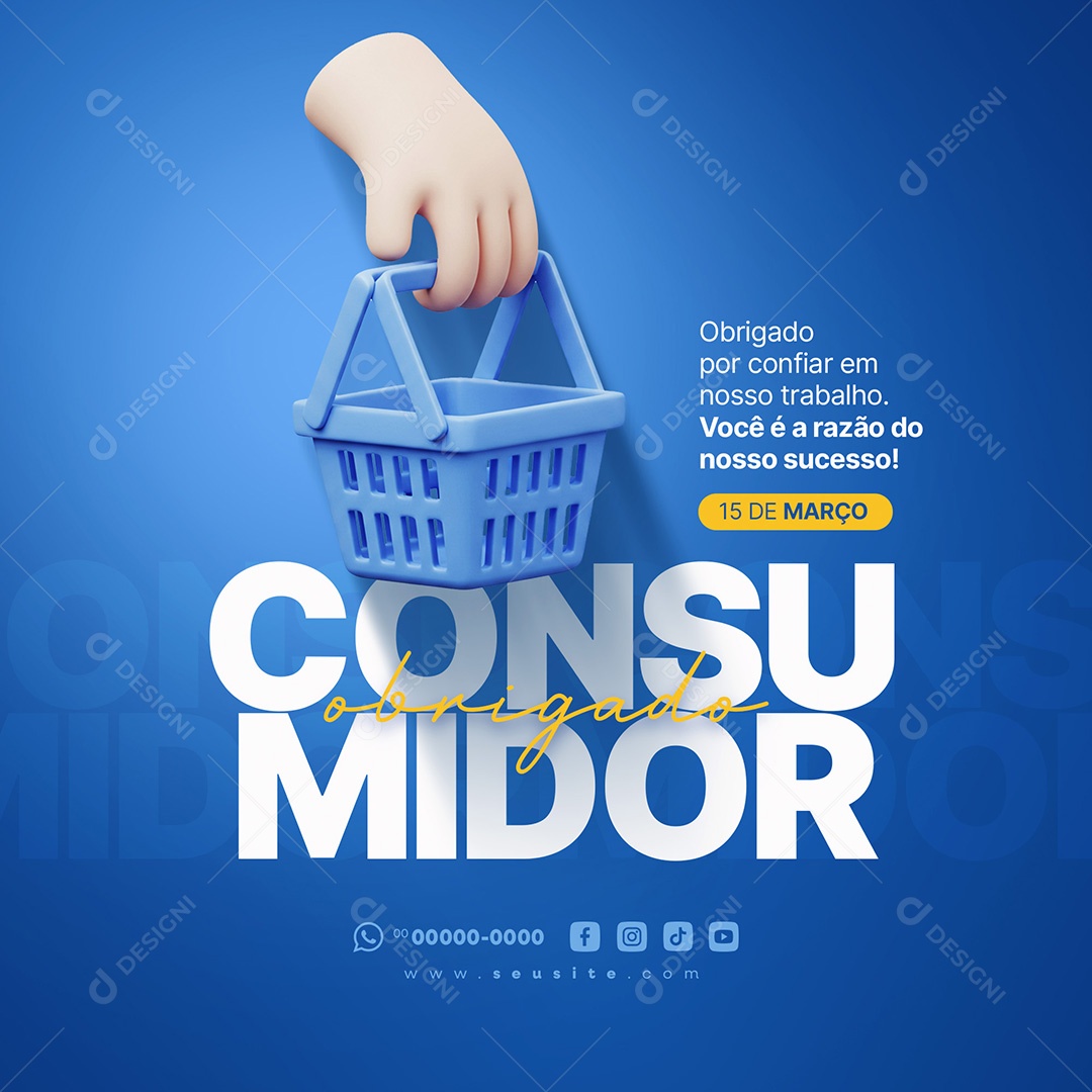 Dia Do Consumidor 15 de Março Social Media PSD Editável