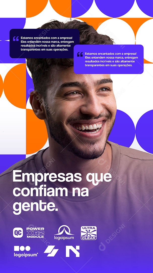 Story Agência de Marketing Empresas que Confiam na Gente Social Media PSD Editável