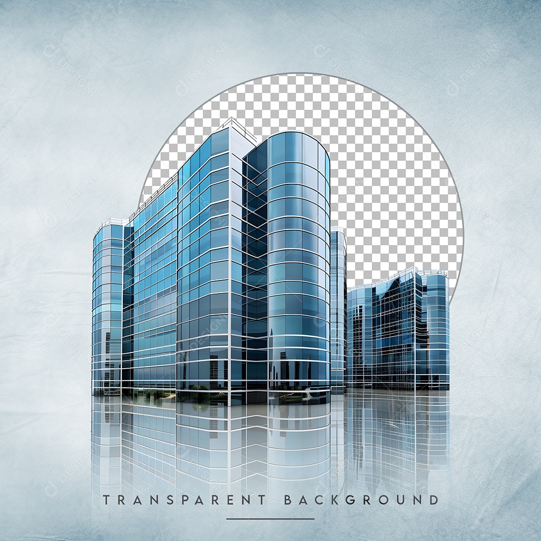 Elemento 3D Prédio Para Composição PSD