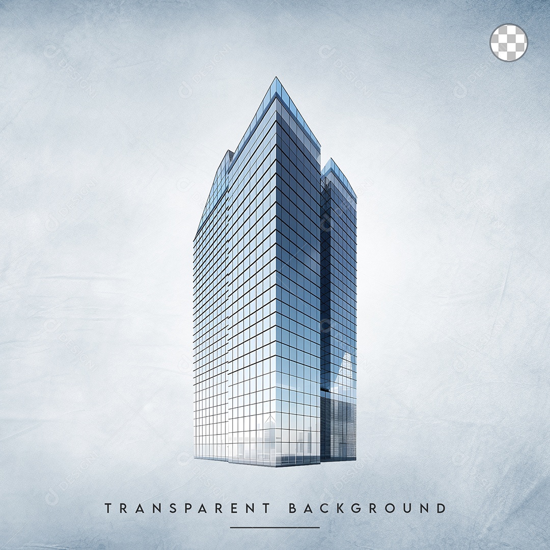 Elemento 3D Prédio Para Composição PSD