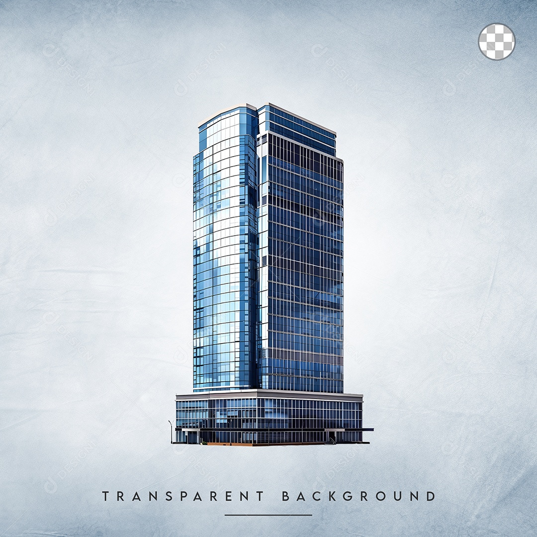 Elemento 3D Prédio Para Composição PSD