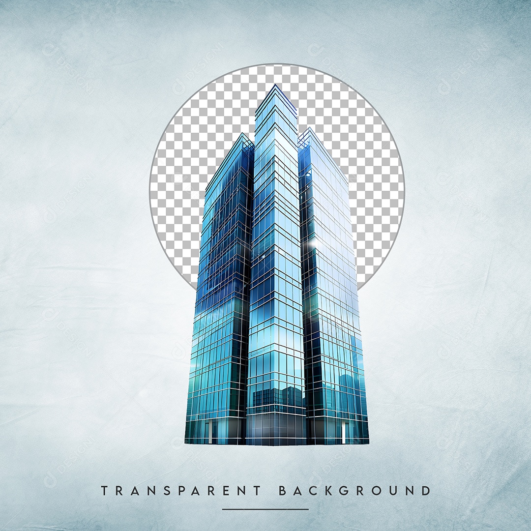 Elemento 3D Prédio Para Composição PSD