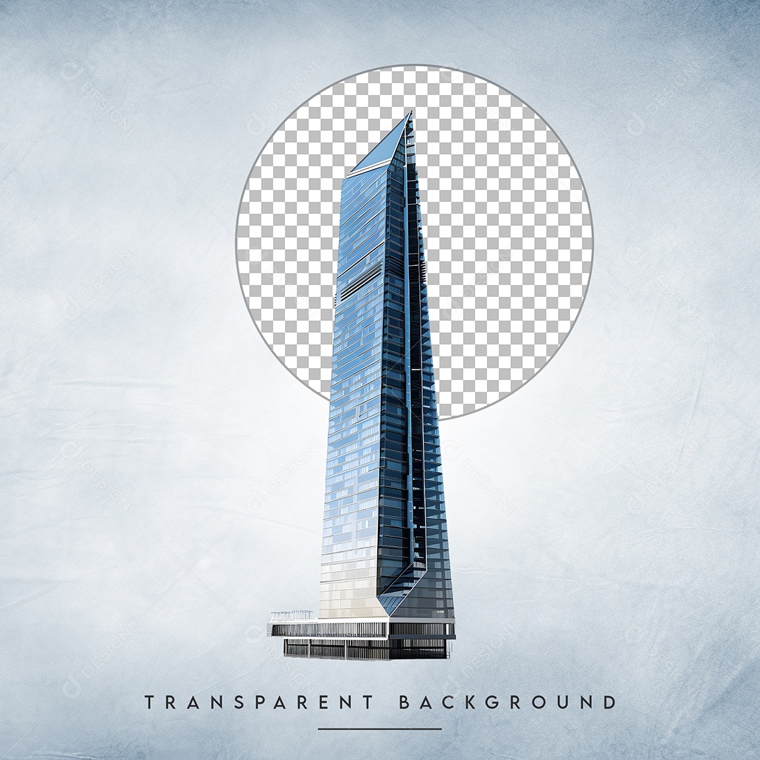 Elemento 3D Prédio Para Composição PSD