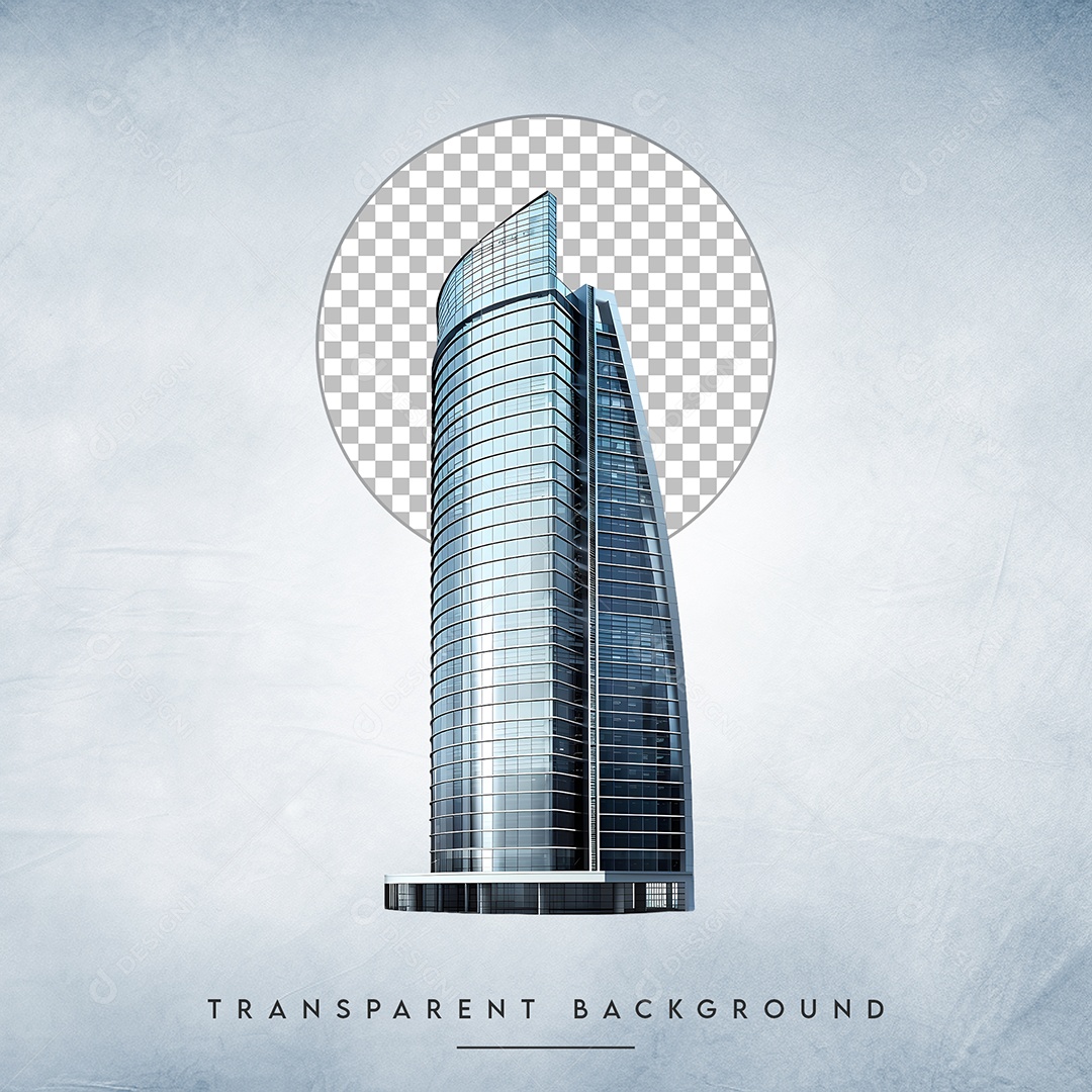 Elemento 3D Prédio Para Composição PSD