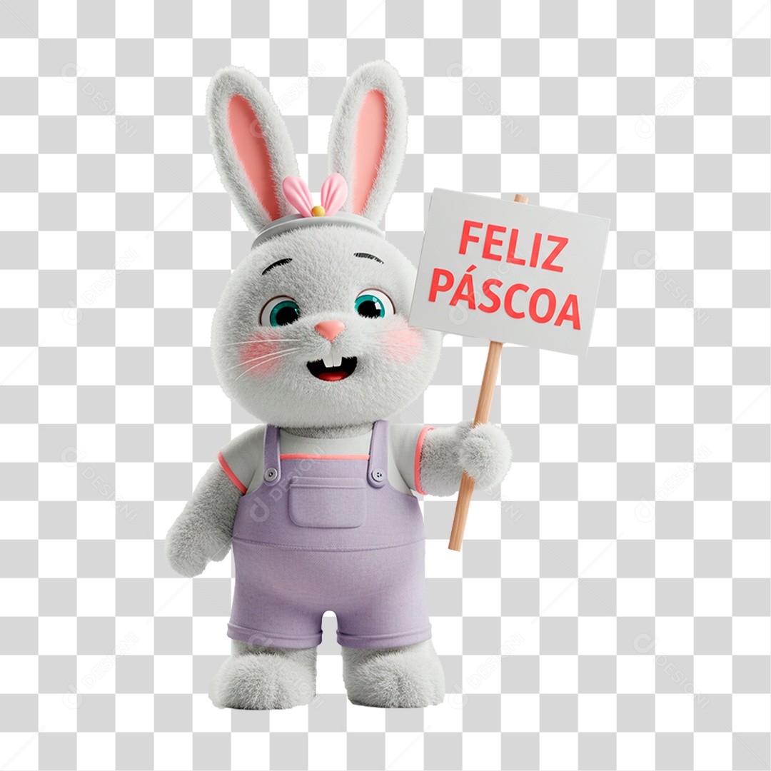 Coelho da Páscoa PNG Transparente