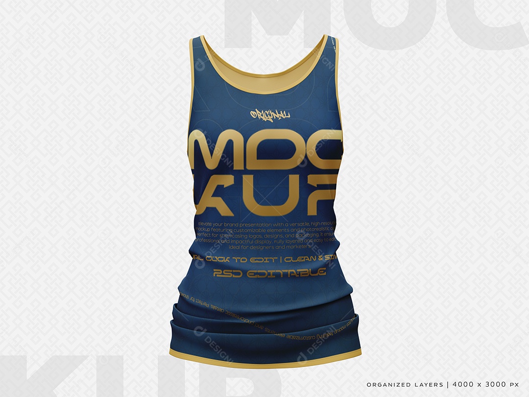 Mockup Camisa de Regatas PSD Editável