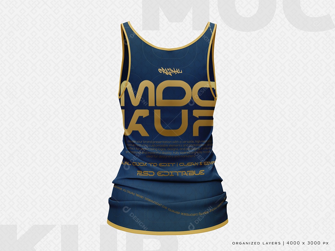 Mockup Camisa de Regatas PSD Editável