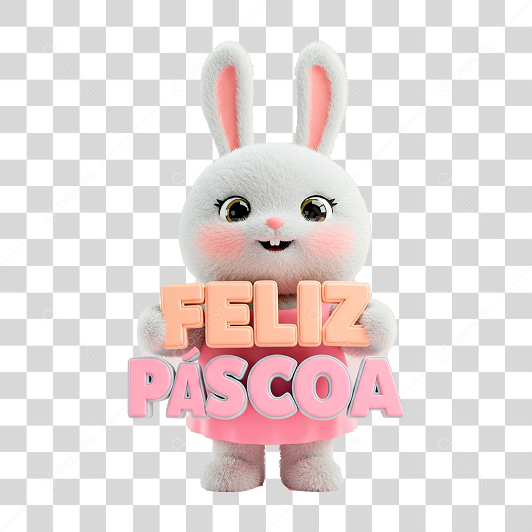 Coelho da Páscoa PNG Transparente