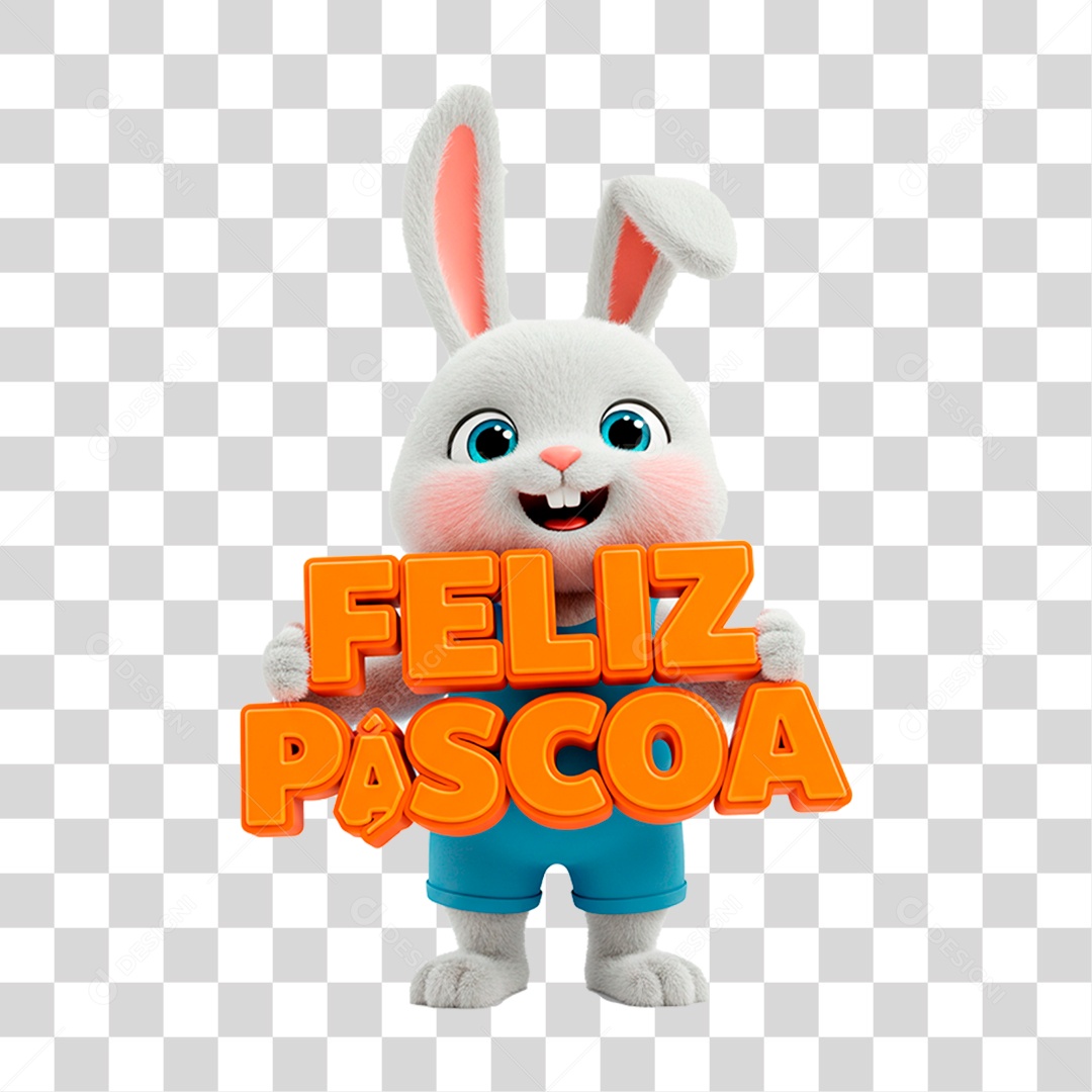 Coelho da Páscoa PNG Transparente