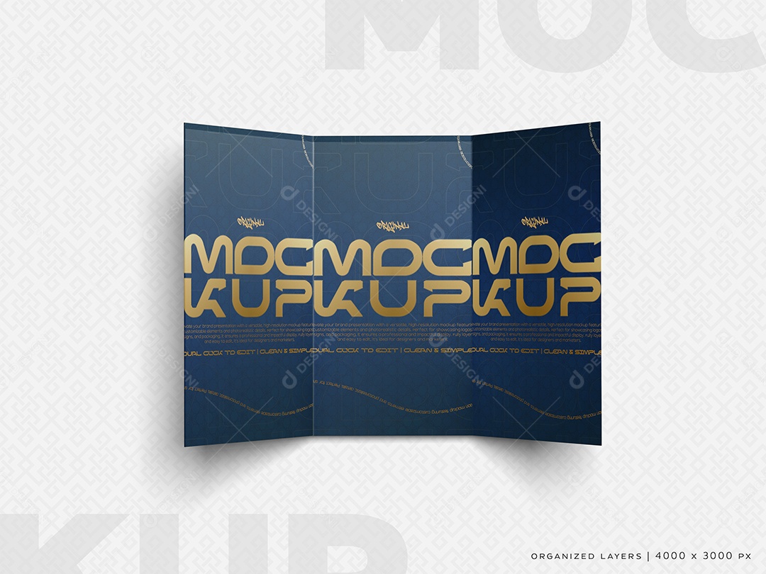 Folheto Mockup PSD Editável