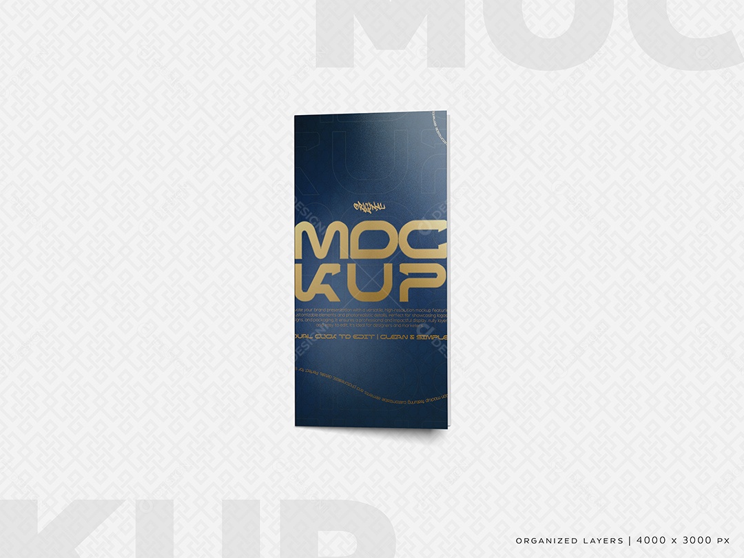 Folheto Mockup PSD Editável
