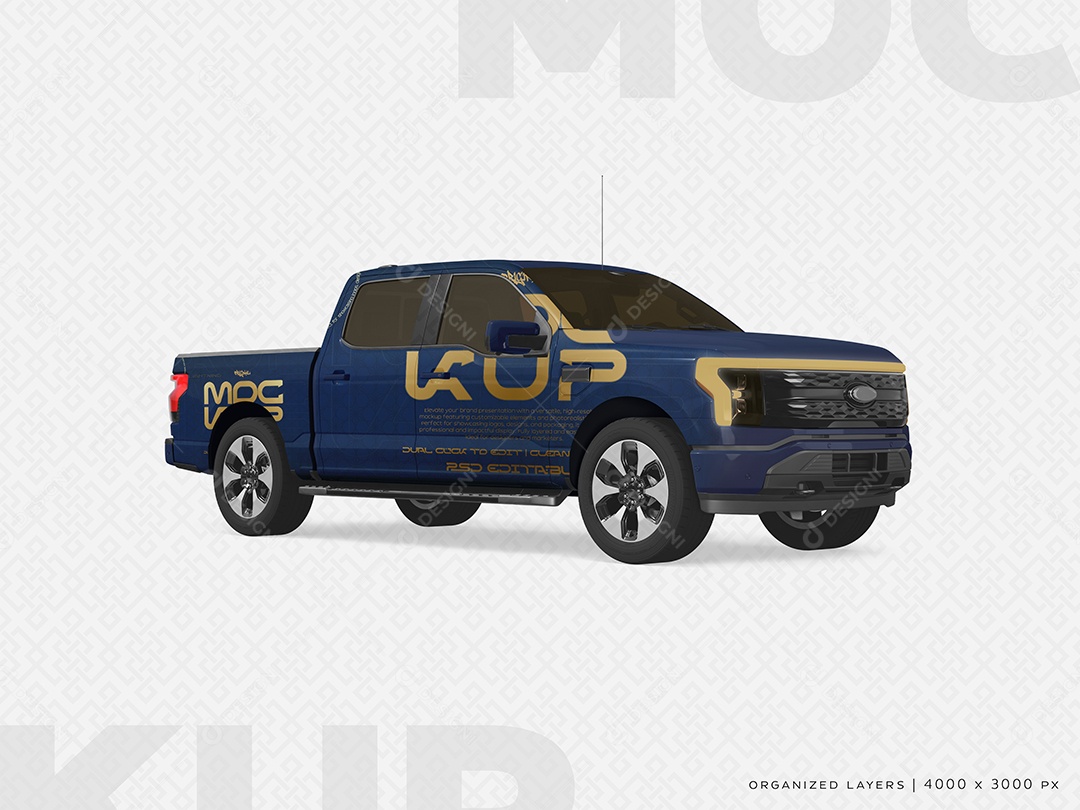 Mockup de Caminhonete PSD Editável