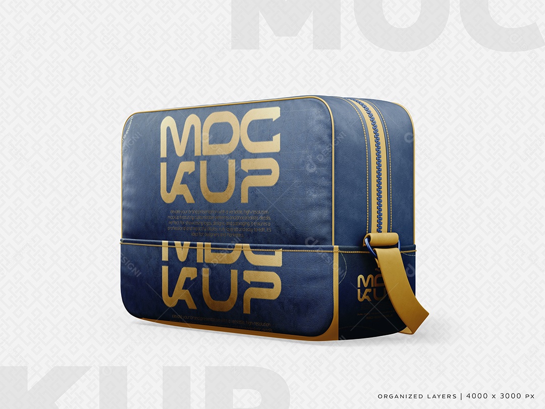 Mulher com Bolsa Mockup PSD Editável