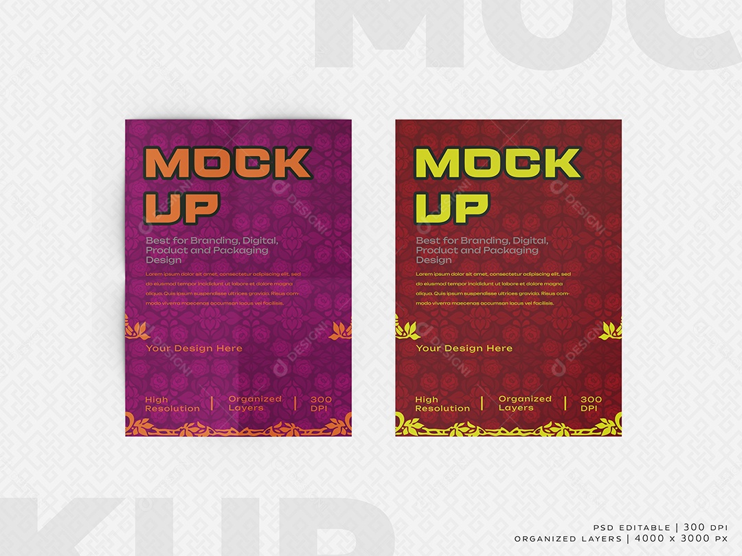 Mockup de Dois Livros PSD Editável