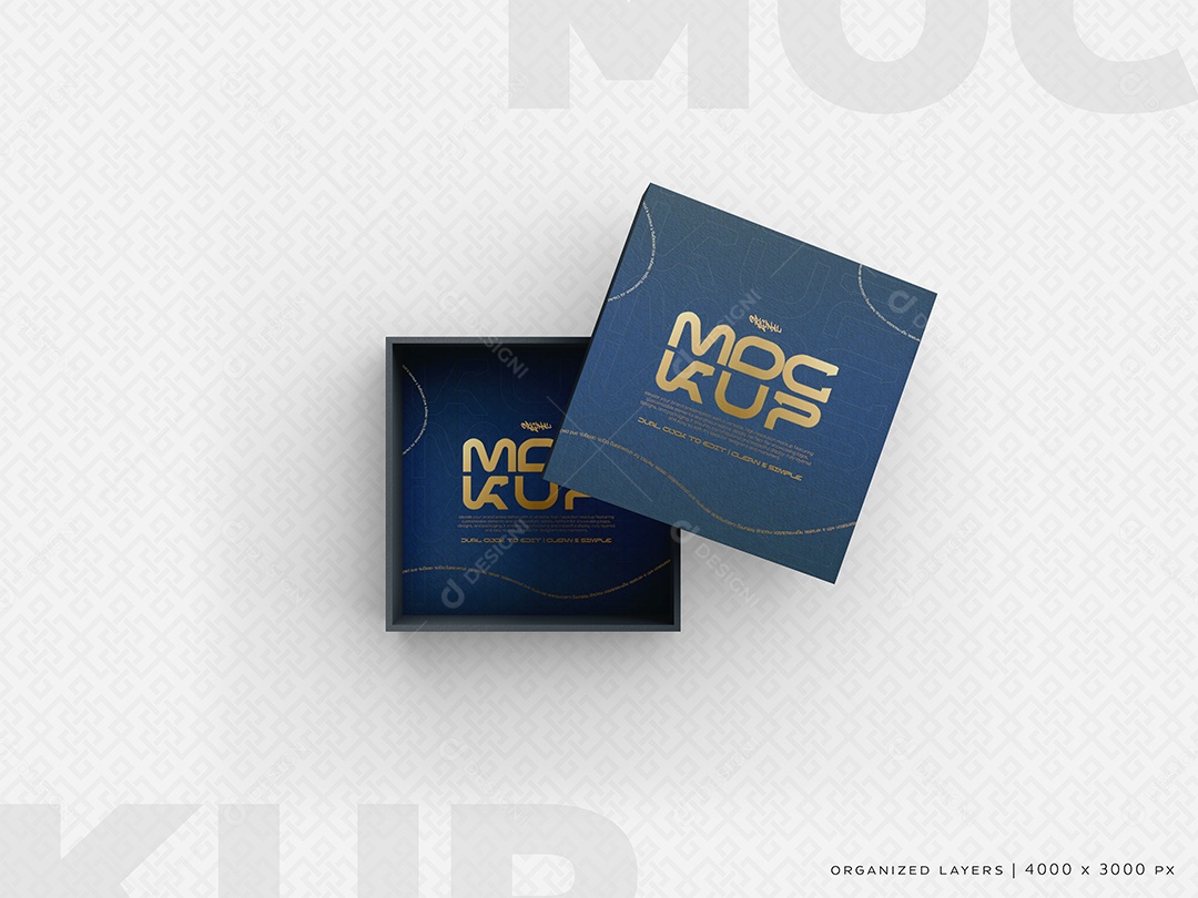 Mockup de Caixa Aberta PSD Editável