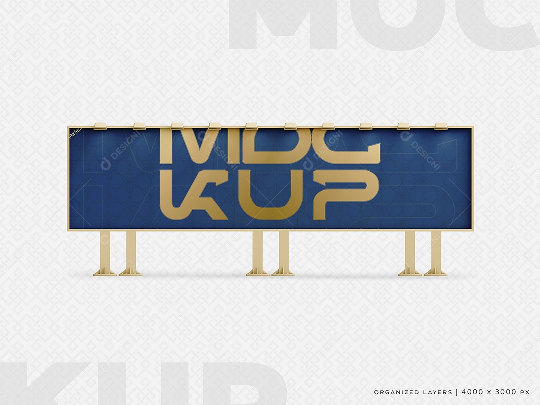 Mockup Placa De Outdoor PSD Editável