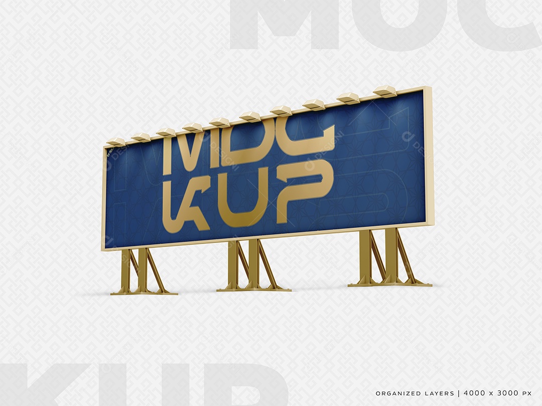 Mockup Placa De Outdoor PSD Editável