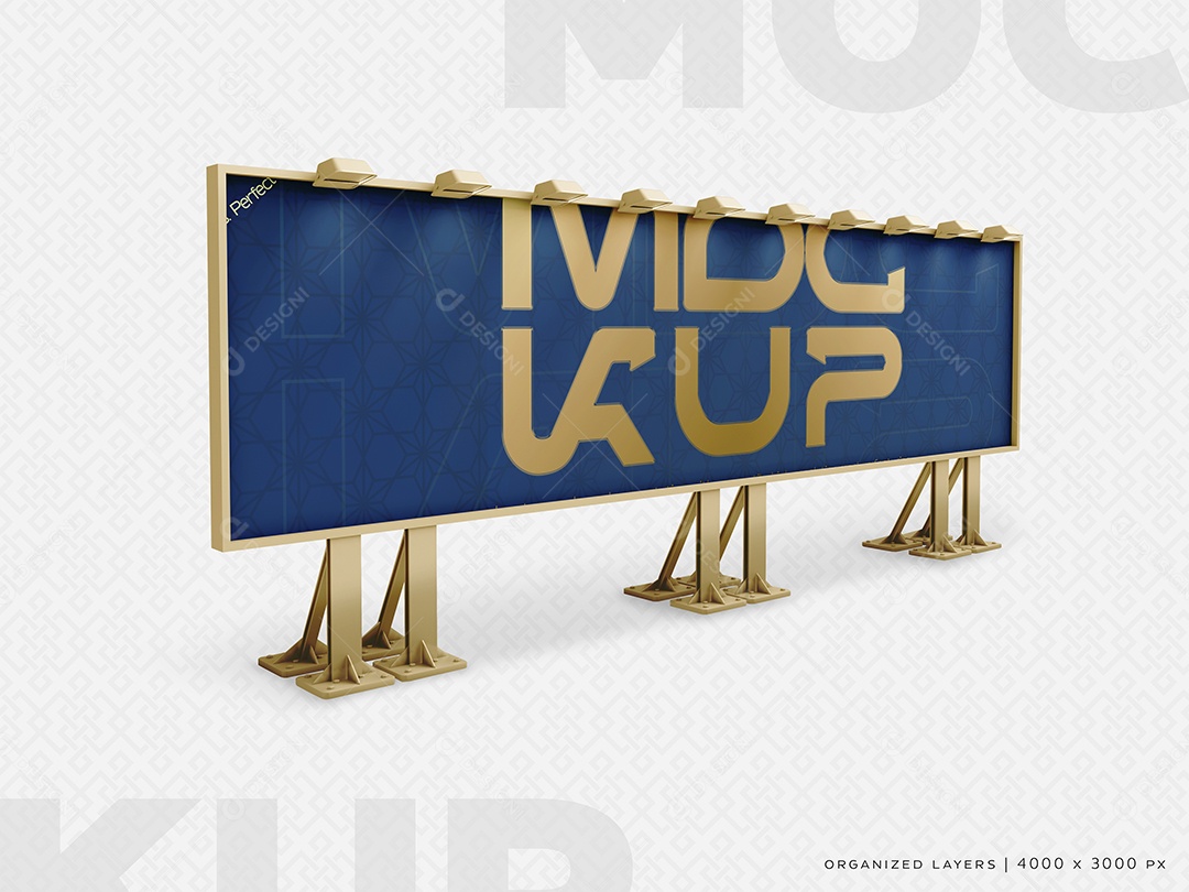 Mockup Placa De Outdoor PSD Editável