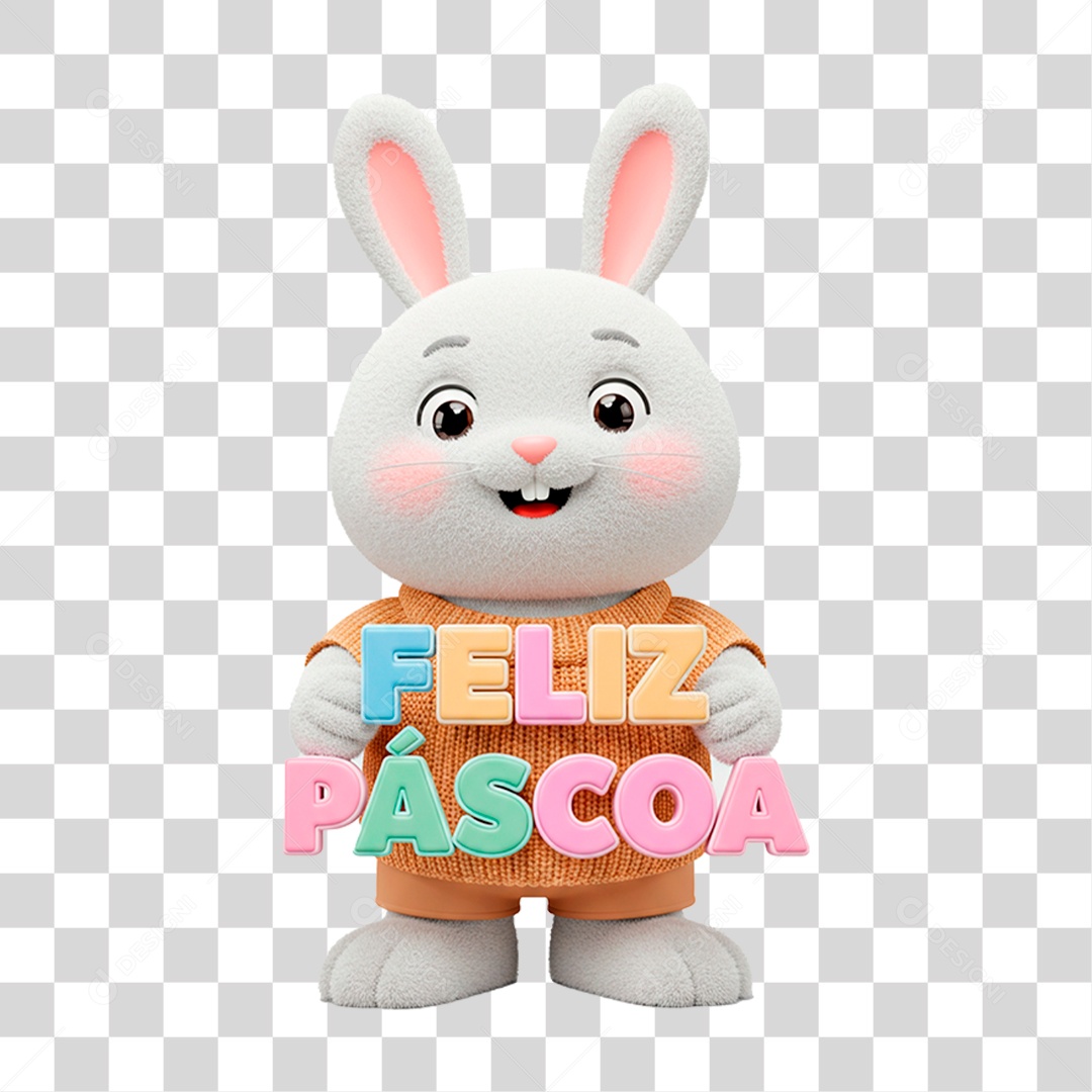 Coelho da Páscoa PNG Transparente
