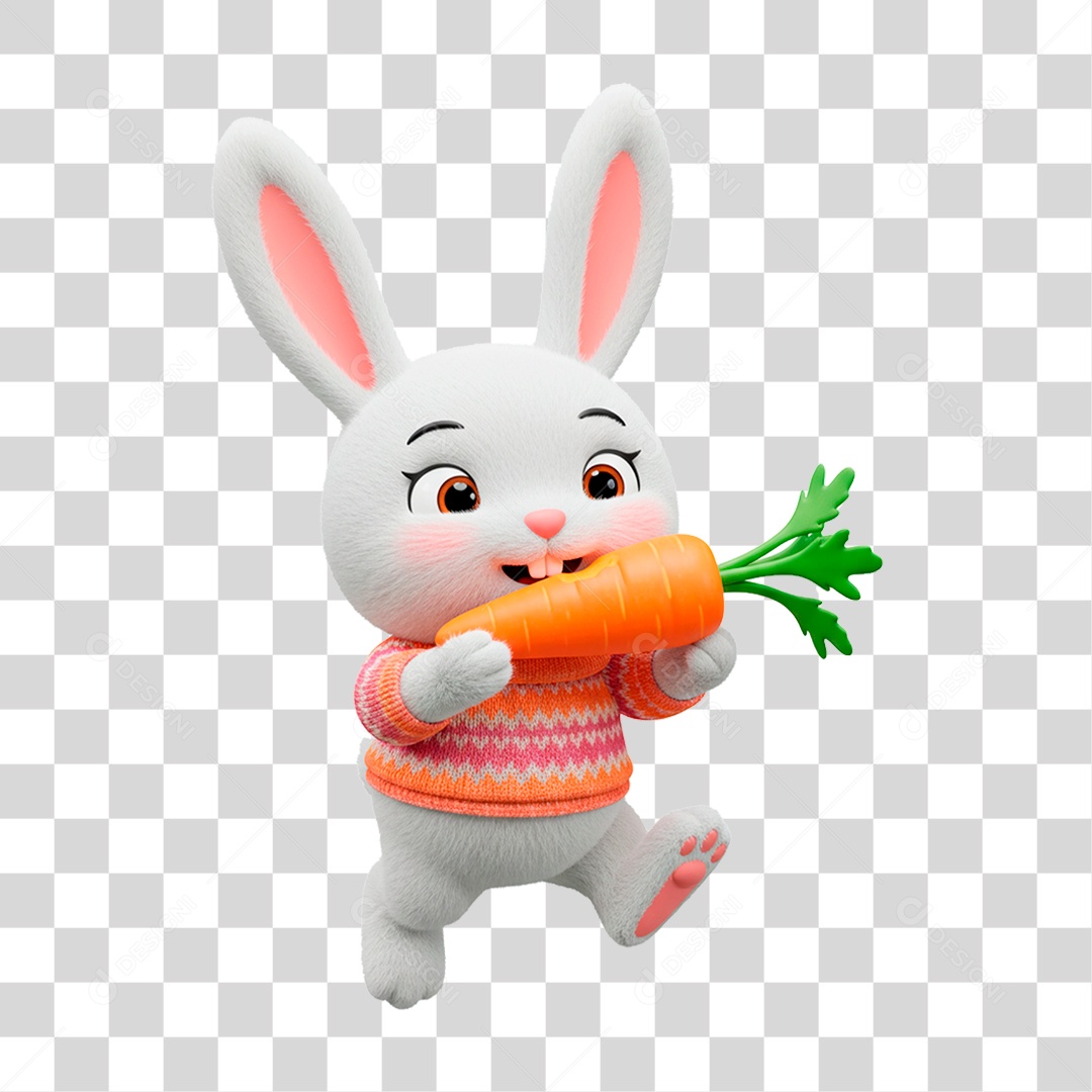 Coelho da Páscoa PNG Transparente
