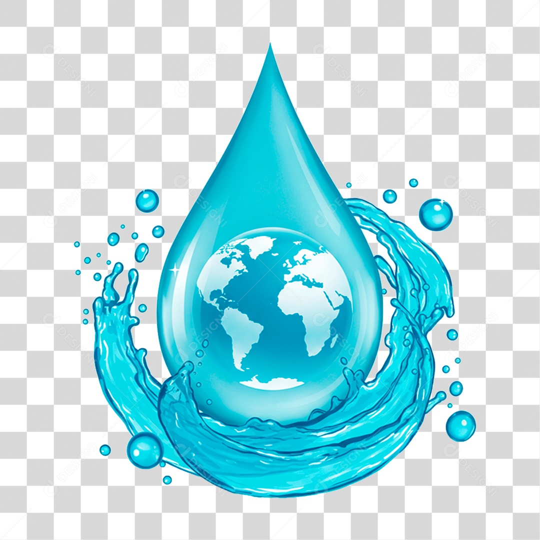Gota de Água PNG Transparente