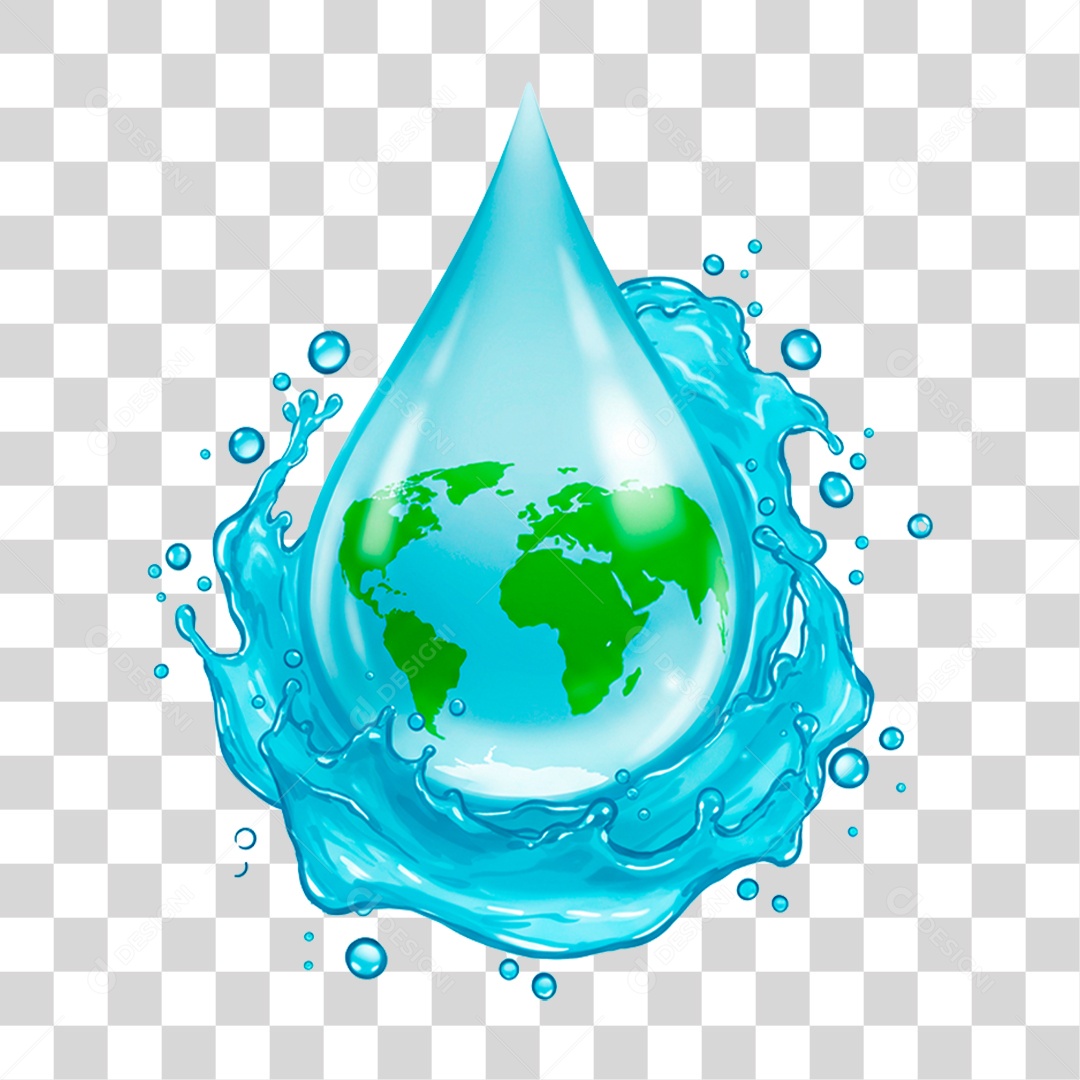 Gota de Água PNG Transparente