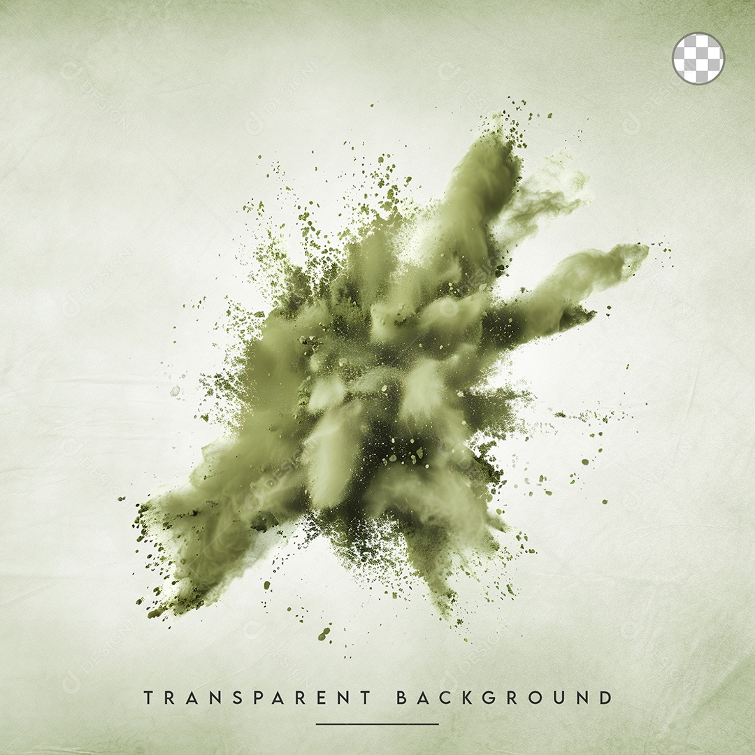 Elemento 3D Splash de Tinta Para Composição PSD