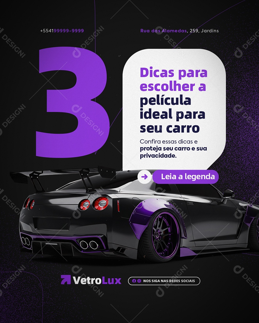 Empresa de Película Três Dicas para Escolher a Película Ideal Social Media PSD Editável