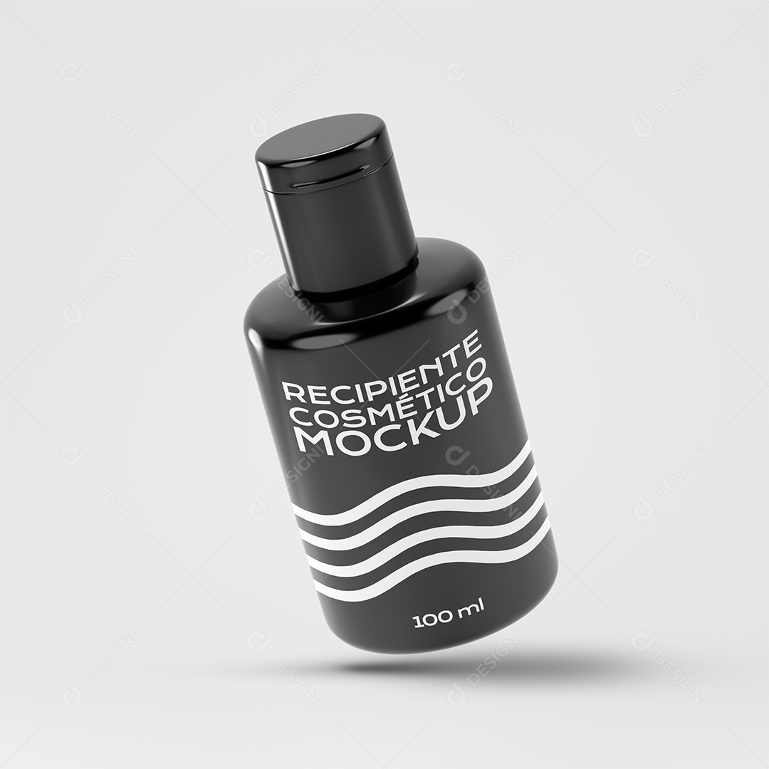 Vidro de Esmalte Mockup PSD Editável