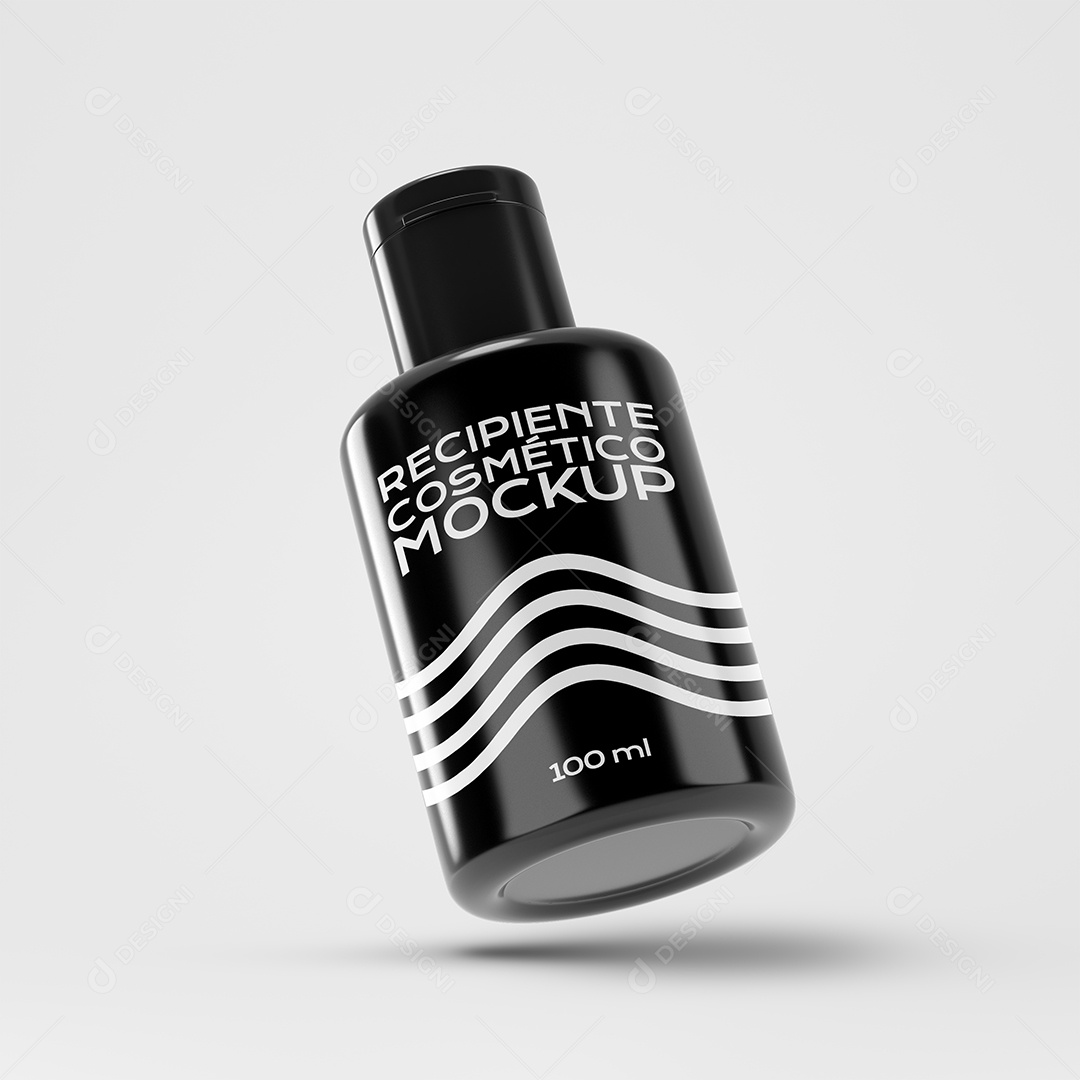 Vidro de Esmalte Mockup PSD Editável