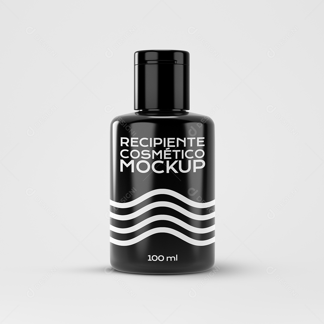 Vidro de Esmalte Mockup PSD Editável