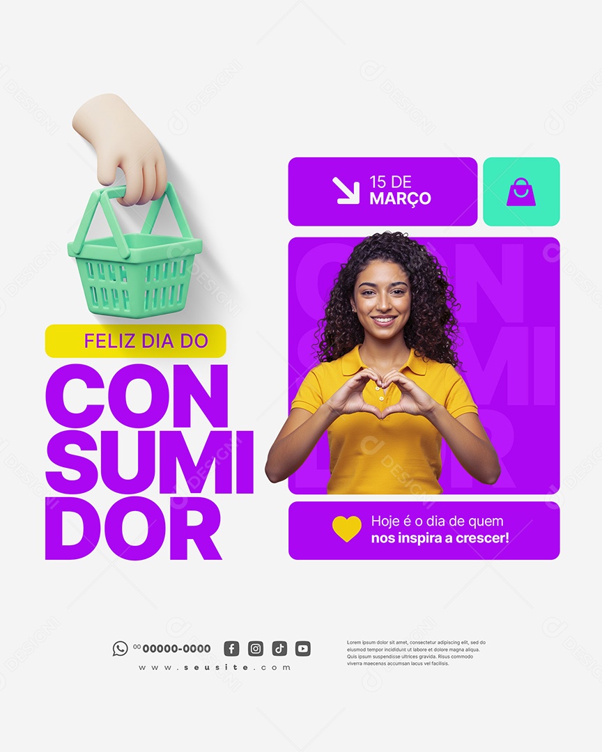 Feed Dia Do Consumidor 15 de Março Social Media PSD Editável